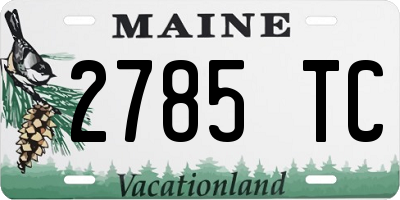 ME license plate 2785TC
