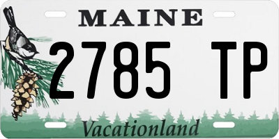 ME license plate 2785TP
