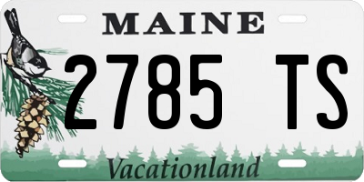 ME license plate 2785TS