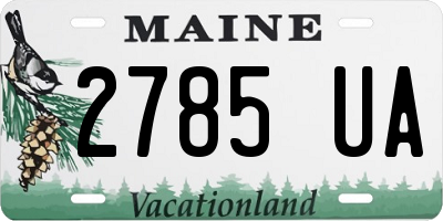 ME license plate 2785UA