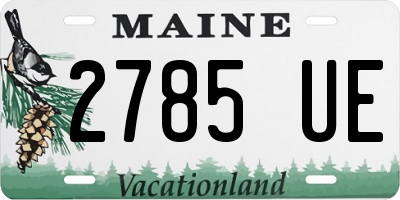 ME license plate 2785UE