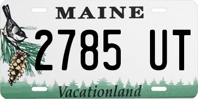 ME license plate 2785UT