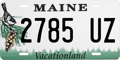 ME license plate 2785UZ