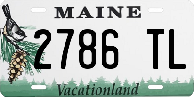 ME license plate 2786TL
