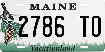 ME license plate 2786TO