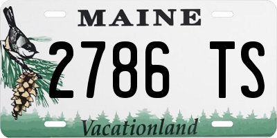 ME license plate 2786TS