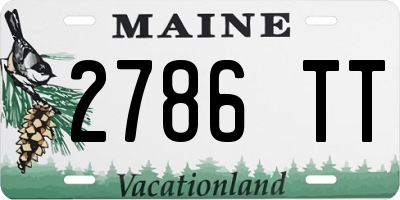 ME license plate 2786TT