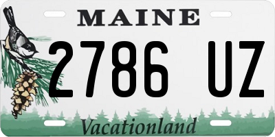 ME license plate 2786UZ