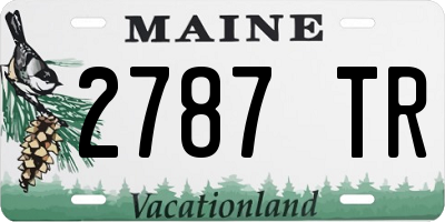 ME license plate 2787TR