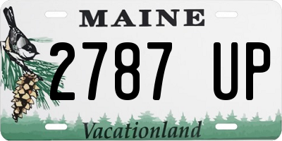 ME license plate 2787UP