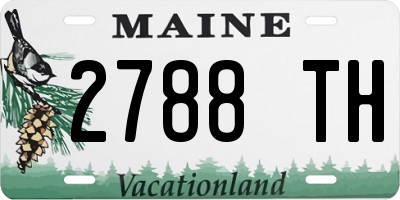 ME license plate 2788TH