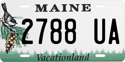 ME license plate 2788UA