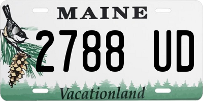 ME license plate 2788UD