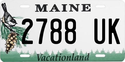 ME license plate 2788UK