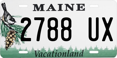 ME license plate 2788UX