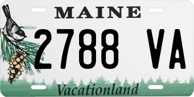 ME license plate 2788VA