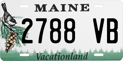 ME license plate 2788VB