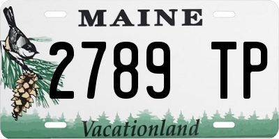 ME license plate 2789TP
