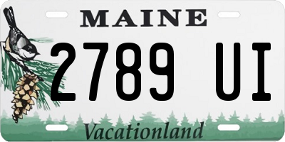ME license plate 2789UI