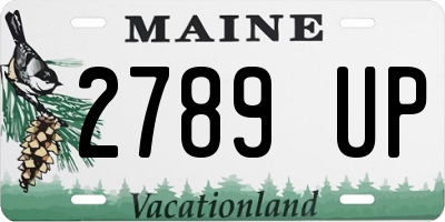 ME license plate 2789UP