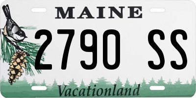 ME license plate 2790SS
