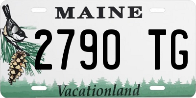 ME license plate 2790TG