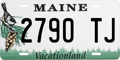 ME license plate 2790TJ