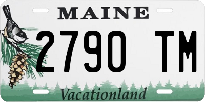 ME license plate 2790TM