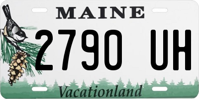 ME license plate 2790UH