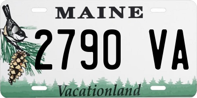 ME license plate 2790VA