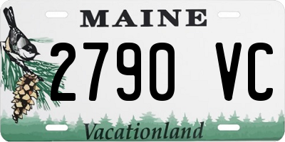 ME license plate 2790VC