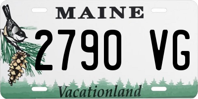 ME license plate 2790VG