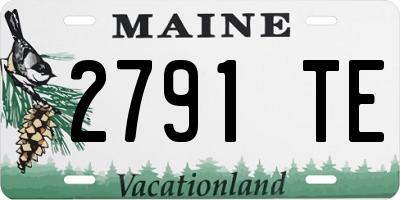 ME license plate 2791TE