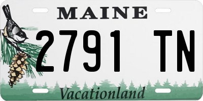 ME license plate 2791TN