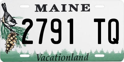 ME license plate 2791TQ