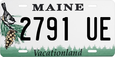 ME license plate 2791UE