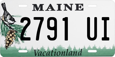 ME license plate 2791UI