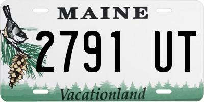 ME license plate 2791UT