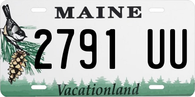ME license plate 2791UU