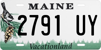 ME license plate 2791UY