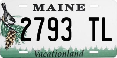 ME license plate 2793TL