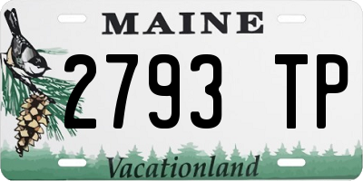 ME license plate 2793TP