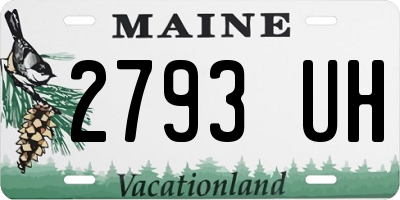 ME license plate 2793UH