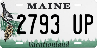 ME license plate 2793UP