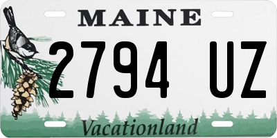 ME license plate 2794UZ