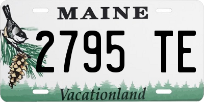 ME license plate 2795TE