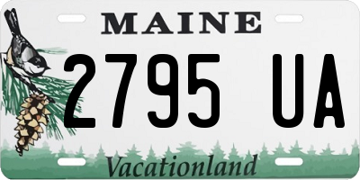 ME license plate 2795UA