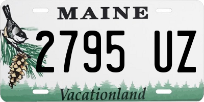 ME license plate 2795UZ