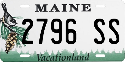 ME license plate 2796SS