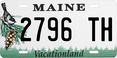 ME license plate 2796TH